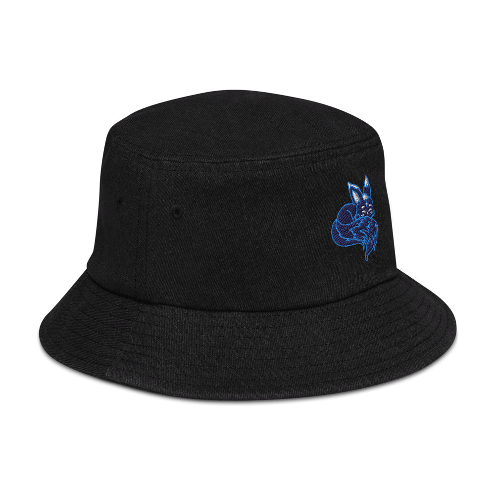 Sleeping Lola Denim Bucket Hat – Plenty of Joy display picture 1